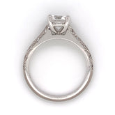 18 Karat White Gold Engagement Ring